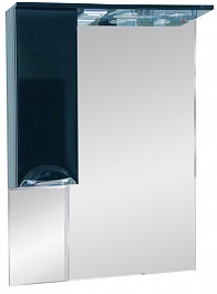Misty Зеркальный шкаф Жасмин 65 L черный, эмаль – фотография-1
