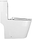 Azario Унитаз-моноблок Scala AZ-8101 безободковый с бачком с сиденьем микролифт белый – фотография-25