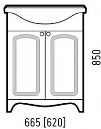 Corozo Тумба с раковиной Классика 65 – фотография-2