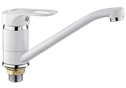 Frap Смеситель для кухни F4928-12 белый/хром – фотография-1