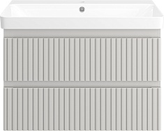 Brevita Тумба под раковину Victory 80 подвесная серый кашемир