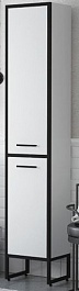 Corozo Шкаф-пенал Айрон 35 черный/белый – фотография-1