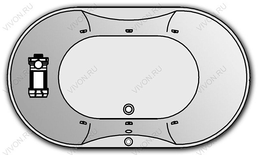 Kolpa San  Комплект гидромассажа Kolpa San Gloriana Standart (массаж: боковой) – фото, картинка, фотография-1