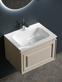 Sancos Тумба с раковиной Very 60 beige soft раковина Grace 60 CN7011 – фотография-8