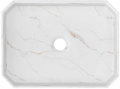 Teymi Раковина накладная Netta 50 T51205 белый мрамор – фотография-2