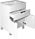 Mixline Тумба под раковину Этьен 65 Нелли белая – фотография-9