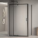 RGW Душевой уголок Passage PA-078B (PA-008B + Z-050-2B) 80x100 профиль черный стекло прозрачное – фотография-5
