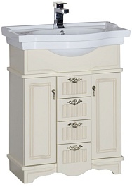 Aquanet Тумба под раковину Луис 70 бежевая – фотография-1