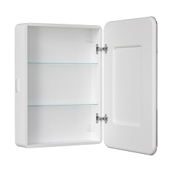 Equil Зеркальный шкаф Soldi 55 R белый софт – фотография-3