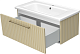 Brevita Тумба под раковину Alicante 90 подвесная капучино – фотография-8