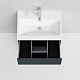 Am.Pm Мебель для ванной Gem 60 графит матовый, напольная, с 2 ящиками – фотография-18