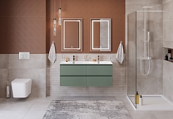 BelBagno Тумба с раковиной Kraft 120-2 подвесная Еловый матовый с раковиной BB-8099-120-2 – фотография-10