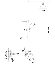 Lemark Душевая система Brava LM4762G – фотография-2