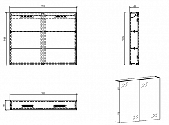 BelBagno Мебель для ванной ANCONA-N 1000 Rovere Moro, подсветка – фотография-4