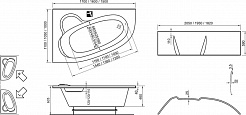 Ravak Акриловая ванна Asymmetric 150 R – фотография-6