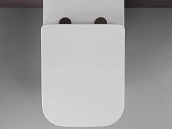 Ceramicanova Напольный приставной унитаз Cubic Rimless CN1809 белый – фотография-4