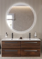 BelBagno Мебель для ванной Eco Cer-N 120 с 4 ящиками орех шоколад софт CZR-8095-120-2 ручки матовые чёрные