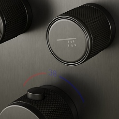 Sancos Душевой комплект Space SC3006GMG вороненая сталь – фотография-4