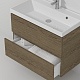 Водолей Мебель для ванной Best 100 подвесная дуб крымский коричневый – фотография-12