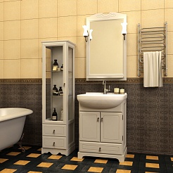 Opadiris Мебель для ванной Клио 65 беленый бук – фотография-1