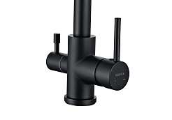Aquatek Смеситель для кухни AQ1085MB с краном для питьевой воды, матовый черный – фотография-3