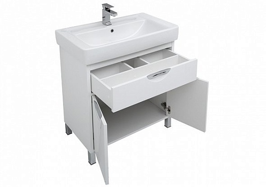 Aquanet Комплект мебели Гретта 80 new, белый – фотография-10