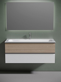 Sancos Тумба под раковину Delta 120 дуб светлый/белый – фотография-6