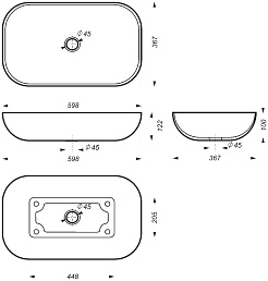 Runo Мебельная раковина Sanita Luxe Infinity 60 – фотография-4