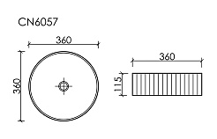 Ceramicanova Мебельная раковина Element 36 CN6057MDB тёмно-коричневый матовый – фотография-6