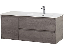 BelBagno Тумба под раковину Kraft 100 R подвесная Cemento Grigio – фотография-1