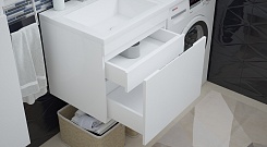 Corozo Мебель для ванной Альтаир 120 L подвесная – фотография-7