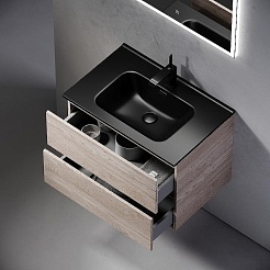 Sancos Тумба с раковиной Urban 70 дуб галифакс натуральный раковина Element 71 CN7007MB – фотография-5