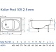 Koller Pool Стальная ванна 105x70E с сиденьем – картинка-6