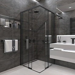 Veconi  Душевой уголок Rovigo RV-47B 100x100 – фотография-3