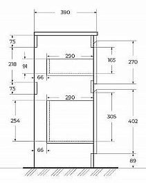 BelBagno Тумба под раковину Kraft 39 80 напольная Rovere Tabacco – фотография-9