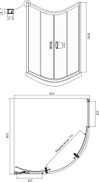 Ambassador  Душевой уголок Kingston 100x100 14011205 – фотография-5