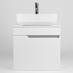 Viant Тумба под раковину Куба 57 подвесная белая – фотография-3