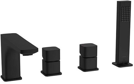 Excellent Смеситель на борт ванны KERIA AREX.2033BL черный – фото-1