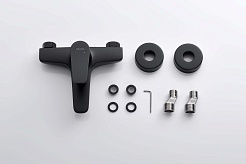 Aquatek Смеситель для ванны с душем Бетта AQ1140MB матовый черный – фотография-4