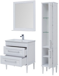 Aquanet Тумба с раковиной Бостон 80 ясень – фотография-8