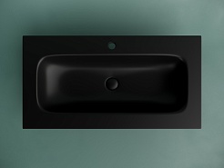 Ceramicanova Мебельная раковина Grace 91 CN7019MB чёрная матовая – фотография-2