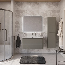 Cezares Тумба с раковиной без отверстия под смеситель Relax 100 подвесная сатин – фотография-15