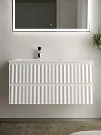 Sancos Тумба с раковиной Snob R 100 bianco раковина Grace 101 L CN7014 – фотография-2