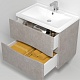 Водолей Мебель для ванной Adel 100 подвесная белый камень – фотография-12