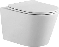 Aquatek Унитаз подвесной Вега AQ1905-00 в комплекте с инсталляцией Standard INS-0000012 с клавишей смыва KDI-0000017 матовая черная и крепления KKI-0000002 – фотография-3