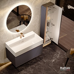 Jorno Тумба под раковину Filoro 90 подвесная антрацит – фотография-8