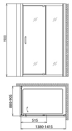 Gemy Душевой уголок Sunny Bay S28191E-A90 – фотография-3