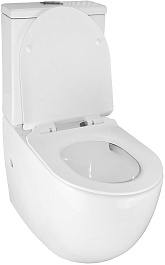 Azario Унитаз-компакт Corsa AZ-2062T безободковый с бачком с сиденьем микролифт белый – фотография-6