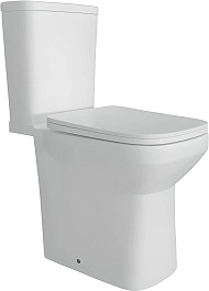 Vivon Унитаз-компакт Plat KWH05 безободковый с быстросъёмным сиденьем микролифт – фотография-7