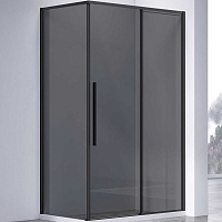 Vincea Душевой уголок Slim-N 120x80 VSR-4SN8012CGB профиль черный стекло тонированное